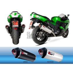 Silencieux SCORPION Serket Kawasaki ZZR 1400 2012-2020