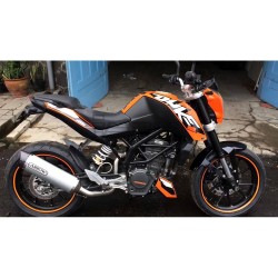 Demi Ligne ARROW Thunder KTM 390 DUKE 2013-2016 (coupelle carbone)