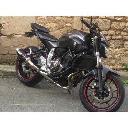 Ligne Complète ARROW Thunder (sortie latérale) Yamaha MT07 2014-2020 / MT07 Tracer / GT / 2016-2019