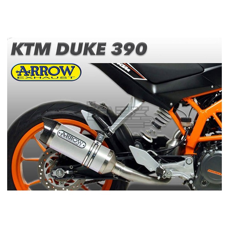 Silencieux ARROW Thunder KTM 125/390 DUKE (coupelle carbone)