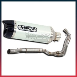 Ligne Complète ARROW Thunder (coupelle carbone) sortie latérale Yamaha MT07 2014-2020 /  Tracer / GT 2016-2020