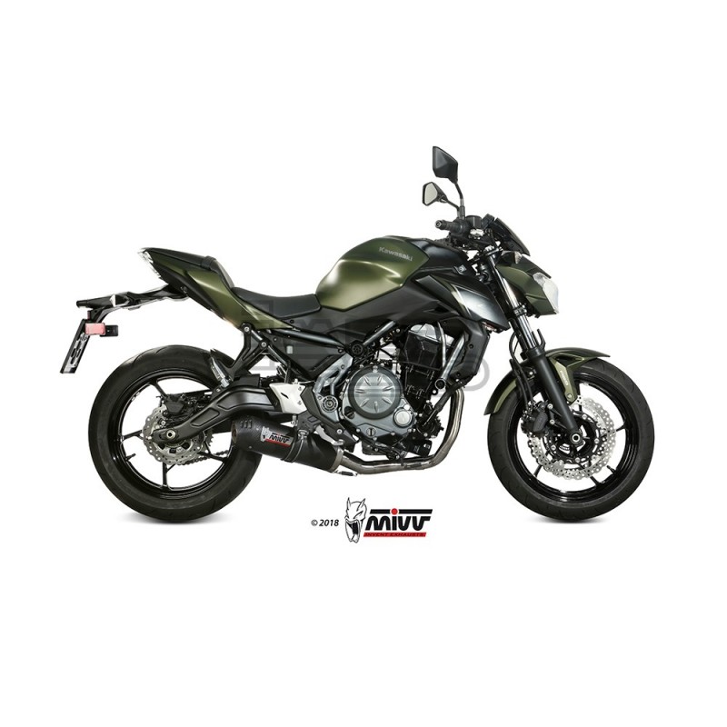 Ligne Complète MIVV SLIP-ON ovale Adapt.Kawasaki Z 650 2017-...