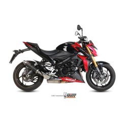 Silencieux MIVV ROUND GP Steel Black Adapt.Suzuki GSX-S 1000/GSX-S 1000 F 2015-...