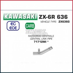 Manchon raccord sans catalyseur pour Kawasaki ZX6R 636 2019-...
