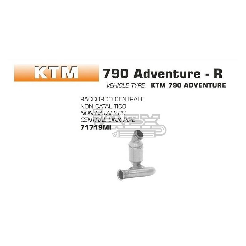 Manchon raccord sans catalyseur pour KTM 790 Adventure 2019-...