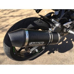 Silencieux ARROW Race Tech Kawasaki Z 400 2019-... Coupelle Carbone