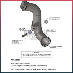Manchon Raccord sans Catalyseur pour KTM 790 Adventure 2019-...