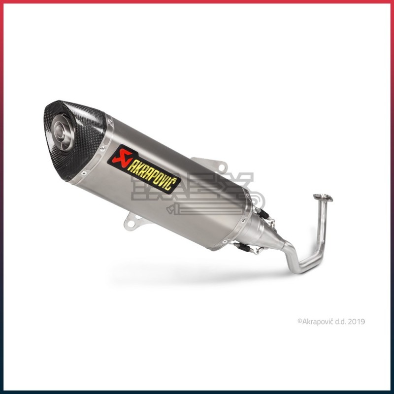 Ligne Complète AKRAPOVIC Racing Line Honda FORZA 125 2017-... Coupelle Carbone