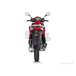 Ligne Complète AKRAPOVIC Racing Line Honda SH 125 SCOOPY I.E (avec ABS) 2013-2016