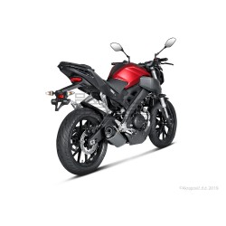 Ligne Complète AKRAPOVIC Racing Line Yamaha MT 125 2014-... Et YZF 125 R 2014-2016 Coupelle Carbone