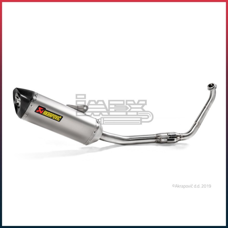 Ligne Complète AKRAPOVIC Racing Line Yamaha MT 125 2020-... Et YZF 125 R 2019-... Coupelle Carbone