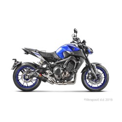 Ligne Complète AKRAPOVIC Racing Line Yamaha MT09 (847 cc) 2013-... Et XSR 900 2016-... Coupelle Carbone