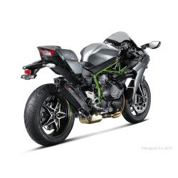 Silencieux AKRAPOVIC Evolution Line Kawasaki H2 NINJA 2015-2016 Coupelle Carbone