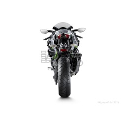 Silencieux AKRAPOVIC Evolution Line Kawasaki H2 NINJA 2015-2016 Coupelle Carbone