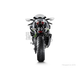 Silencieux AKRAPOVIC Evolution Line Kawasaki H2 NINJA 2015-2019 Coupelle Carbone