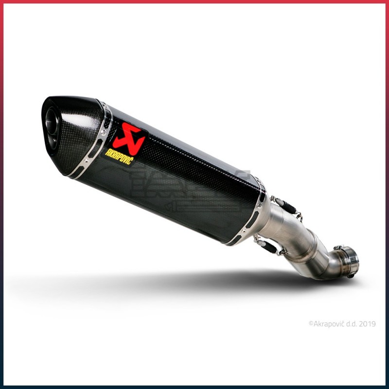 Silencieux AKRAPOVIC Slip-On Aprilia RSV4 / RSV4 FACTORY et TUONO 1000 V4R / APRC Coupelle Carbone