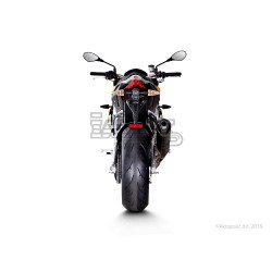 Silencieux AKRAPOVIC Slip-On Aprilia RSV4 / RSV4 FACTORY et TUONO 1000 V4R / APRC Coupelle Carbone