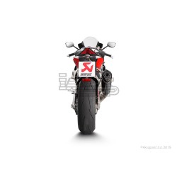 Silencieux AKRAPOVIC Slip-On Aprilia RSV4 RR / RSV 4 RF 2015-2016 Coupelle Carbone