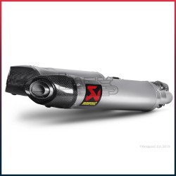 Silencieux AKRAPOVIC Slip-On Aprilia SL 750 SHIVER I.E 2010-... Coupelle Carbone