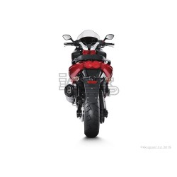 Silencieux AKRAPOVIC Slip-On Aprilia SRV 850 2012-... Et Gilera GP 800 2008-... Coupelle Carbone