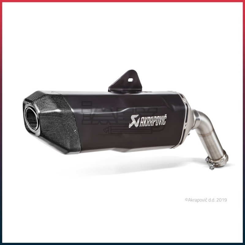 Silencieux AKRAPOVIC Slip-On BMW F 750 GS (850 cc) et F 850 GS / ADVENTURE 2018-... Coupelle Carbone