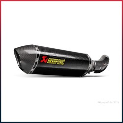 Silencieux AKRAPOVIC Slip-On BMW S1000 RR 2015-2016 Coupelle Carbone