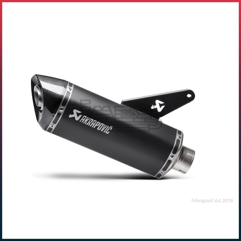 Silencieux AKRAPOVIC Slip-On Ducati MONSTER 821 / 1200 / 1200 S 2014-2016 Coupelle Carbone