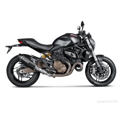 Silencieux AKRAPOVIC Slip-On Ducati MONSTER 821 / 1200 / 1200 S 2014-2016 Coupelle Carbone