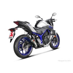 Silencieux AKRAPOVIC Slip-On GP Style Yamaha MT 03 2016-... Et R 3 2015-...