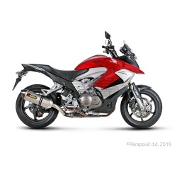 Silencieux AKRAPOVIC Slip-On Honda CROSSRUNNER 800 2011-2014 Coupelle Carbone