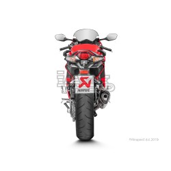 Silencieux AKRAPOVIC Slip-On Honda CROSSRUNNER 800 2017-... Et VFR 800 2017-... Coupelle Carbone