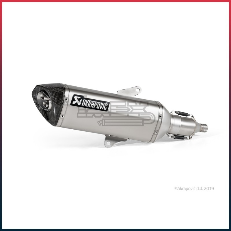 Silencieux AKRAPOVIC Slip-On Honda FORZA 300 2018-... Coupelle Carbone