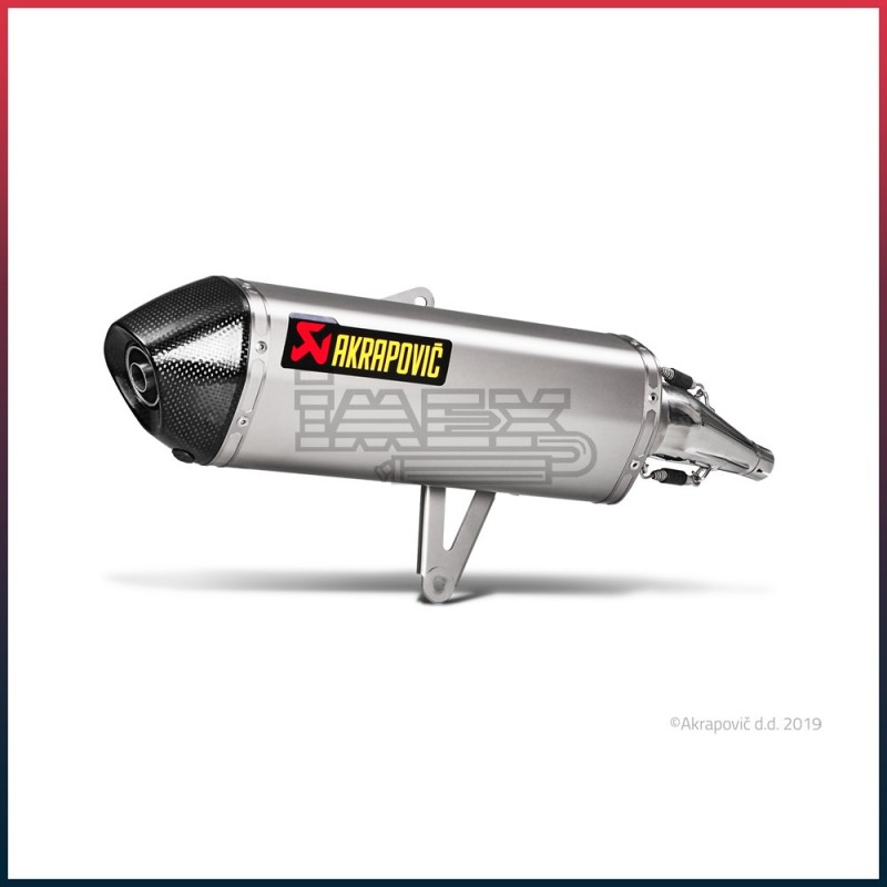 Silencieux AKRAPOVIC Slip-On Honda SH 300 I.E 2015-... Coupelle Carbone