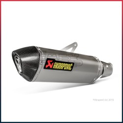 Silencieux AKRAPOVIC Slip-On Kawasaki NINJA 400 2018-... Et Z 400 2019-... Coupelle Carbone