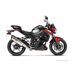 Silencieux AKRAPOVIC Slip-On Kawasaki NINJA 400 2018-... Et Z 400 2019-... Coupelle Carbone