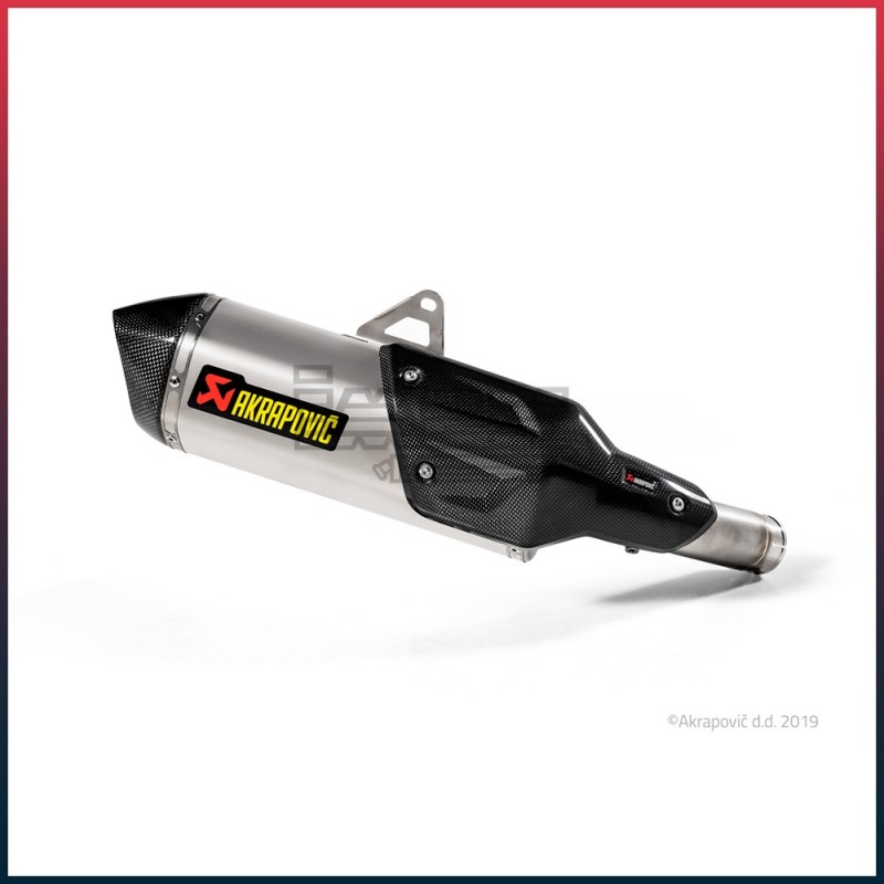 Silencieux AKRAPOVIC Slip-On Kawasaki VERSYS 1000 2019-... Coupelle Carbone