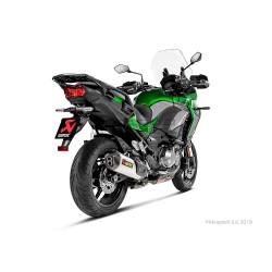 Silencieux AKRAPOVIC Slip-On Kawasaki VERSYS 1000 2019-... Coupelle Carbone