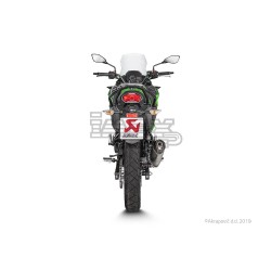 Silencieux AKRAPOVIC Slip-On Kawasaki VERSYS-X 300 2017-... Coupelle Carbone