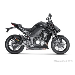 Silencieux AKRAPOVIC Slip-On Kawasaki Z 1000 2017-... Coupelle Carbone