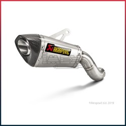 Silencieux AKRAPOVIC Slip-On Kawasaki Z 900 2017-2019 Coupelle Carbone