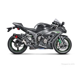 Silencieux AKRAPOVIC Slip-On Kawasaki ZX 10 RR 2017-... Et ZX10R NINJA 2016-... Coupelle Carbone