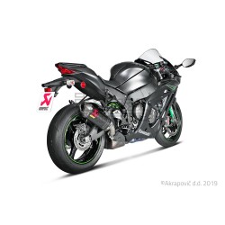 Silencieux AKRAPOVIC Slip-On Kawasaki ZX 10 RR 2017-... Et ZX10R NINJA 2016-... Coupelle Carbone