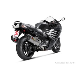 Silencieux AKRAPOVIC Slip-On Kawasaki ZZR 1400 2012-... Coupelle Carbone