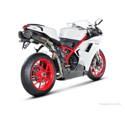 Silencieux AKRAPOVIC Slip-On Racing Ducati 848 IE / EVO