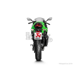 Silencieux AKRAPOVIC Slip-On Racing Kawasaki NINJA 400 2018-... Et Z 400 2019-... Coupelle Carbone