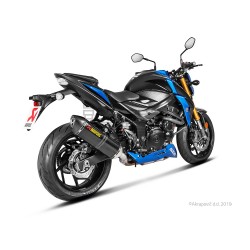 Silencieux AKRAPOVIC Slip-On Suzuki GSX 750 S 2017-... Coupelle Carbone