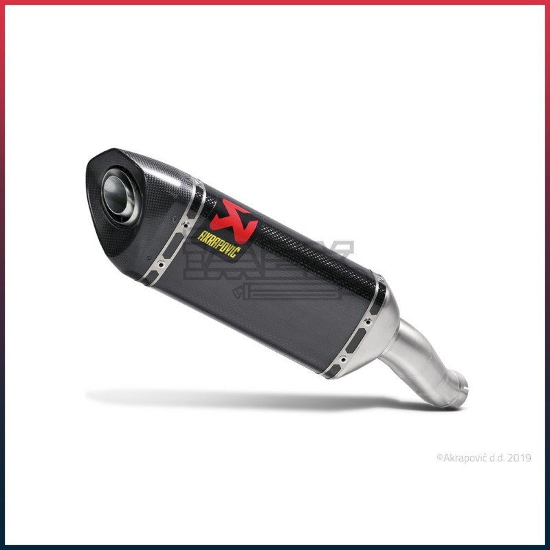 Silencieux AKRAPOVIC Slip-On Yamaha R 3 2015-... Coupelle Carbone