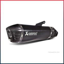 Silencieux AKRAPOVIC Slip-On Kawasaki H2 SX NINJA 2018-... Coupelle Carbone