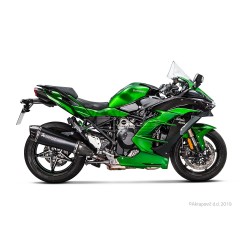 Silencieux AKRAPOVIC Slip-On Kawasaki H2 SX NINJA 2018-... Coupelle Carbone