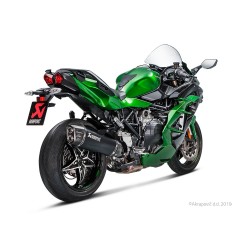 Silencieux AKRAPOVIC Slip-On Kawasaki H2 SX NINJA 2018-... Coupelle Carbone